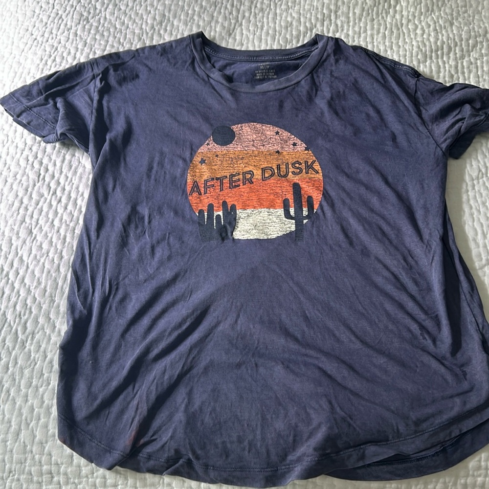 Navy blue lounge t-shirt - aerie - size xs